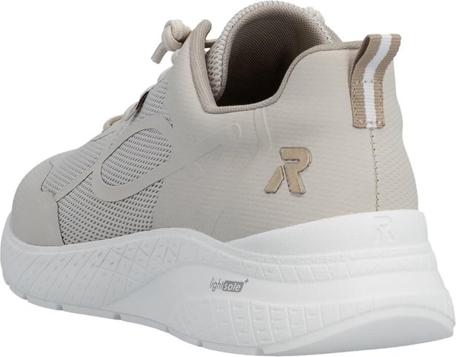Rieker Dames Sneaker Casual Comfortabel Memory-Foam M8551-60 Beige - Foto 6