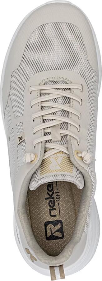 Rieker Dames Sneaker Casual Comfortabel Memory-Foam M8551-60 Beige - Foto 9