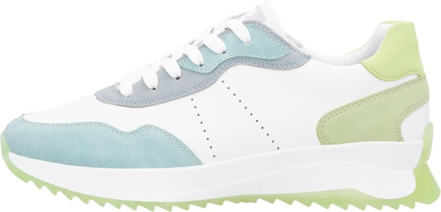 Rieker Sneakers laag lichtblauw lichtgroen wit - Foto 6