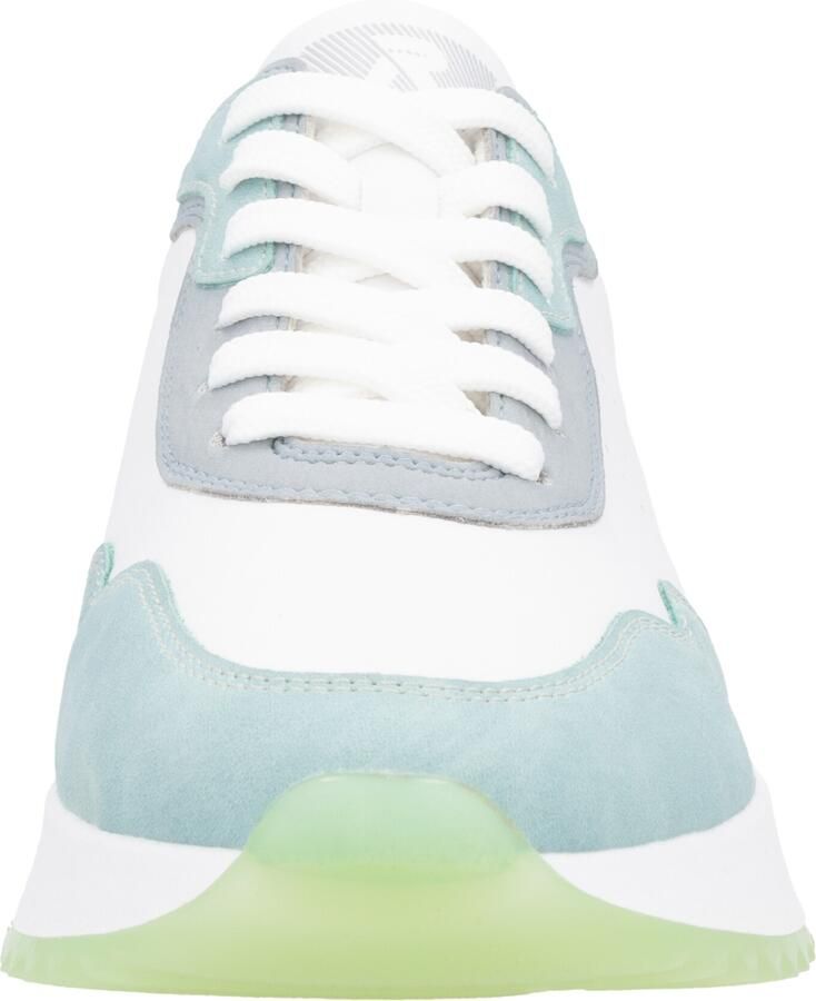 Rieker Sneakers laag lichtblauw lichtgroen wit - Foto 3