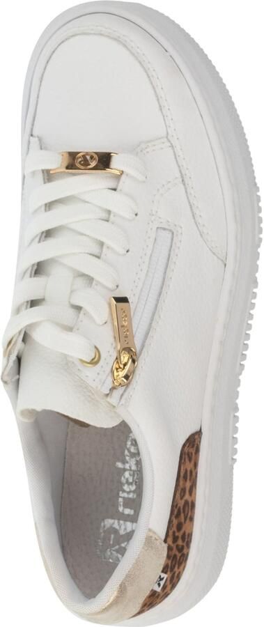 Rieker Dames Sneaker Low Sportschoen Vegan Memory-Foam M1900-80 White - Foto 3
