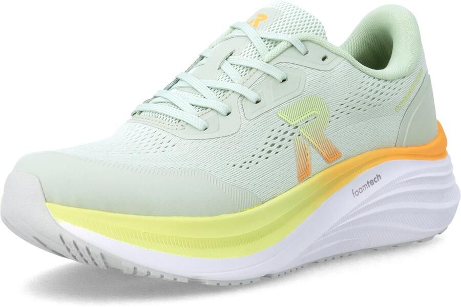 Rieker Sneakers laag 'Melton' geel groen oranje
