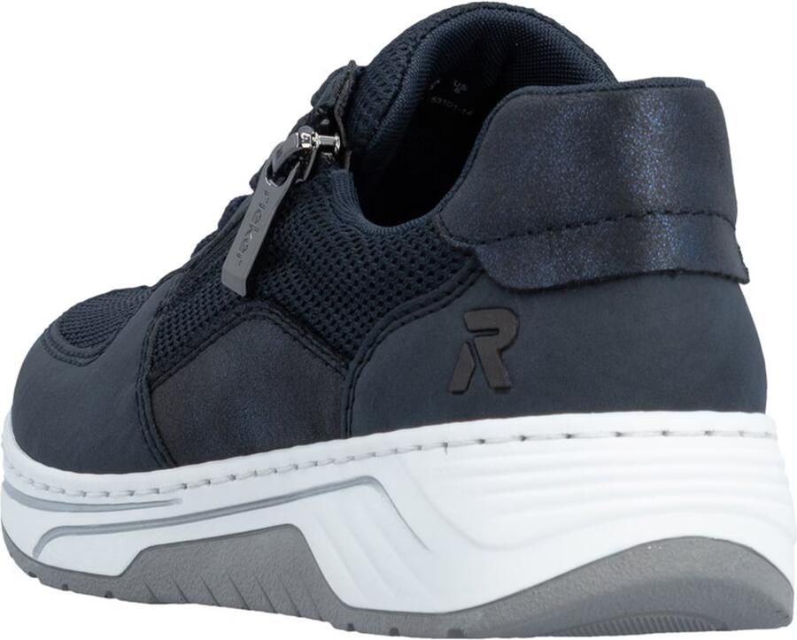 Rieker Dames Sneaker Low Sneaker Casual Comfortabel Memory-Foam 53101-14 Blue - Foto 5