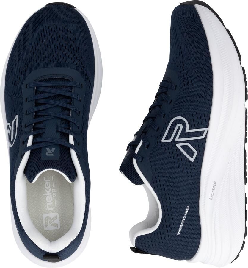 Rieker Sneakers laag navy lichtgrijs - Foto 5