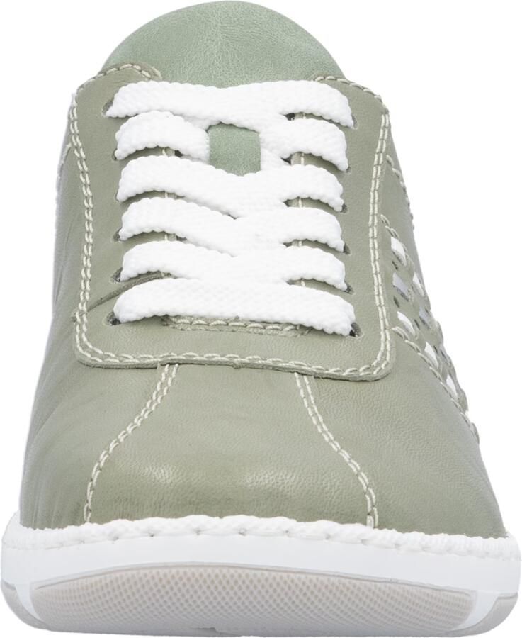 Rieker Sneakers laag olijfgroen wit - Foto 3