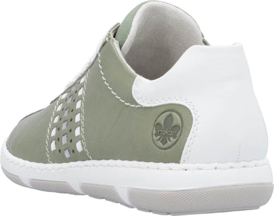 Rieker Sneakers laag olijfgroen wit - Foto 4