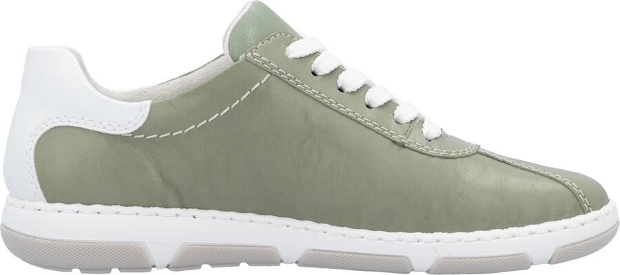 Rieker Sneakers laag olijfgroen wit - Foto 6
