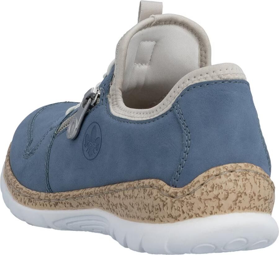 Rieker Dames Slippers Sneakers Slippers Comfort MemoSoft N42G0-14 Blauw - Foto 7