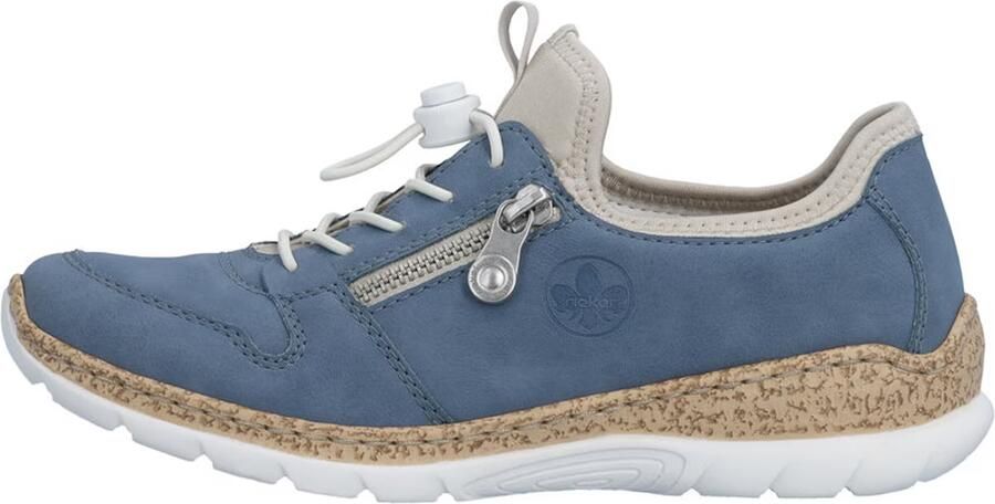 Rieker Dames Slippers Sneakers Slippers Comfort MemoSoft N42G0-14 Blauw - Foto 7