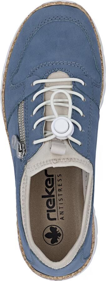 Rieker Dames Slippers Sneakers Slippers Comfort MemoSoft N42G0-14 Blauw - Foto 10