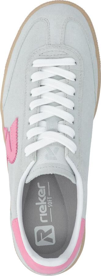 Rieker dames leren sportschoenen lichtgroen - Foto 8