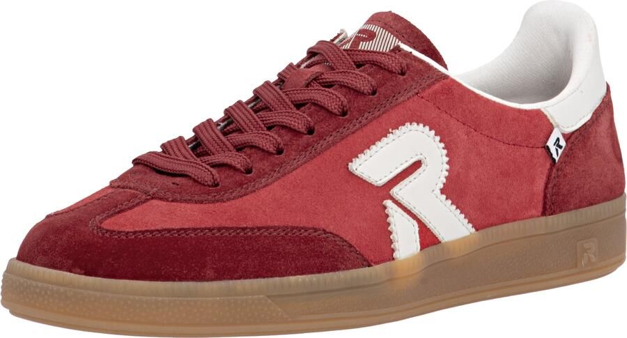 Rieker Sneakers laag rood donkerrood wit - Foto 2