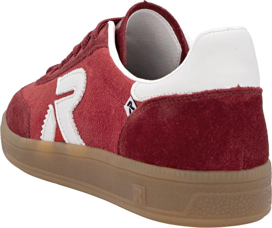 Rieker Sneakers laag rood donkerrood wit - Foto 4