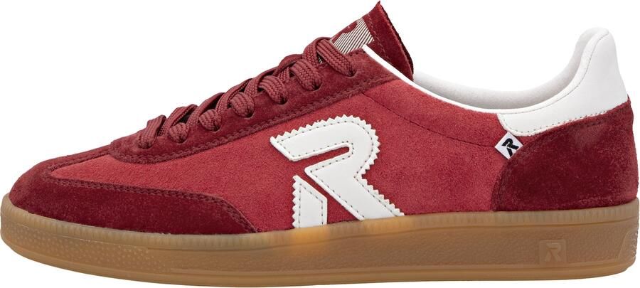 Rieker Sneakers laag rood donkerrood wit - Foto 6