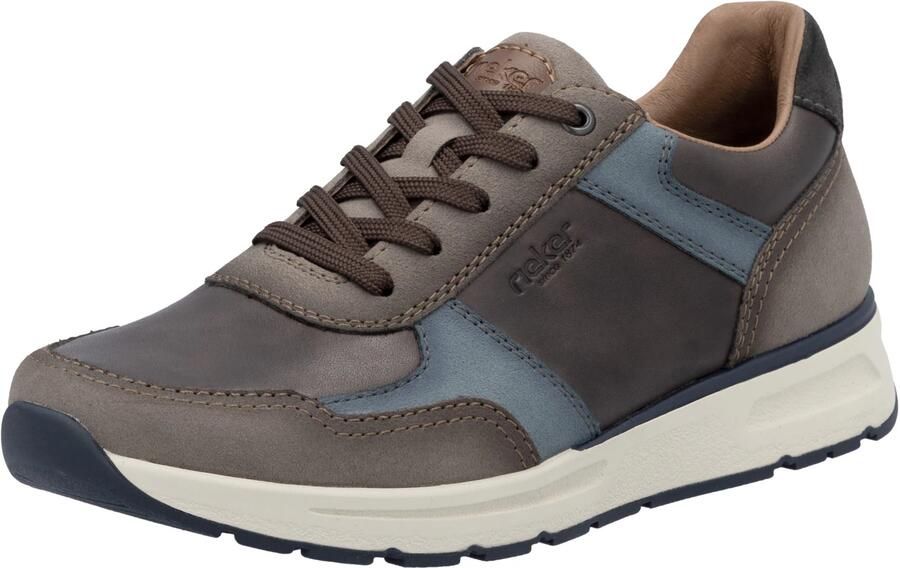 Rieker Sneakers laag smoky blue donkerbruin taupe