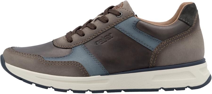 Rieker Sneakers laag smoky blue donkerbruin taupe - Foto 3