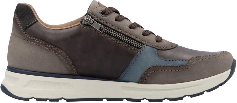 Rieker Sneakers laag smoky blue donkerbruin taupe - Foto 4