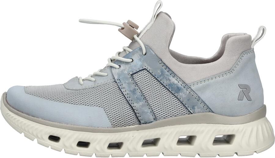 Rieker Sneakers laag smoky blue duifblauw lichtblauw grijs - Foto 7