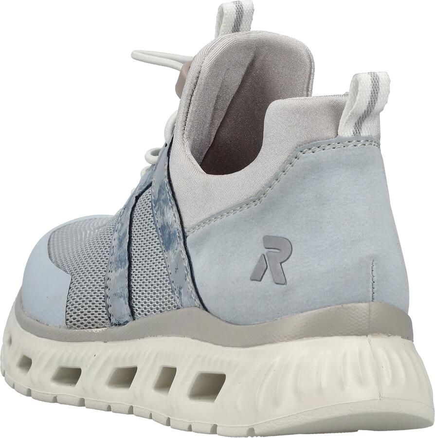 Rieker Sneakers laag smoky blue duifblauw lichtblauw grijs - Foto 3