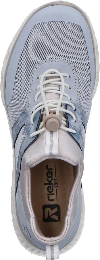 Rieker Sneakers laag smoky blue duifblauw lichtblauw grijs - Foto 12