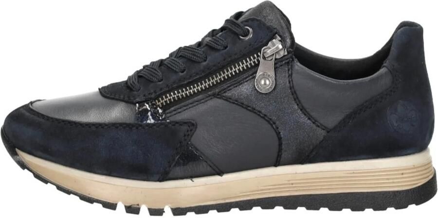 Rieker art. 49010-14 blauw sneaker H leest dames - Foto 6