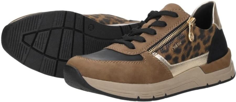 Rieker Sneakers vrijetijdsschoen veterschoen halfschoen met modieuze accenten - Foto 6