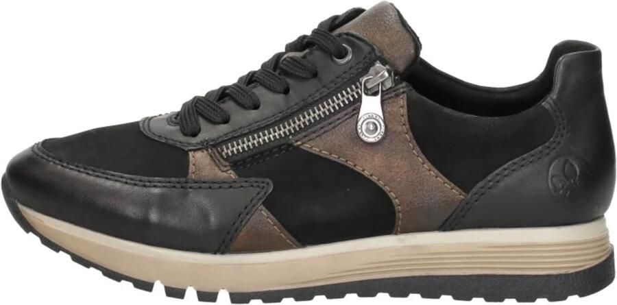 Rieker Sneaker 49010-00 Zwart Combi Verwisselbaar Voetbed - Foto 8