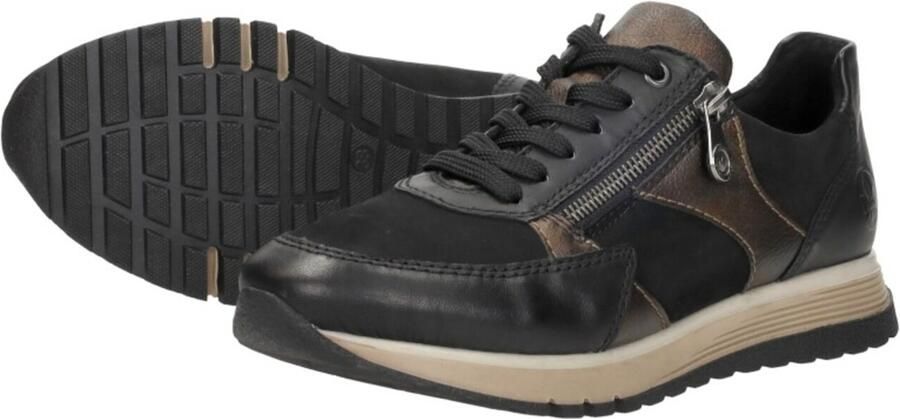 Rieker Sneaker 49010-00 Zwart Combi Verwisselbaar Voetbed - Foto 7