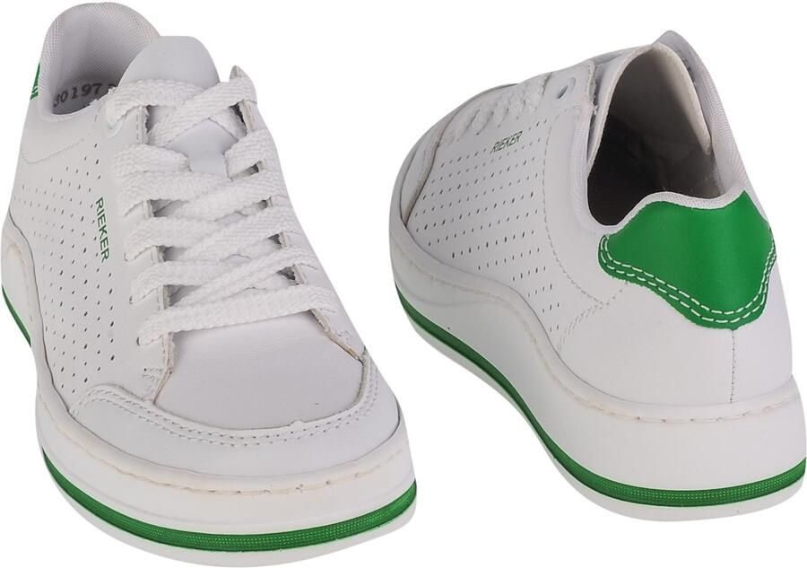 Rieker Sneakers M5907-80 Vrouwen Wit - Foto 4