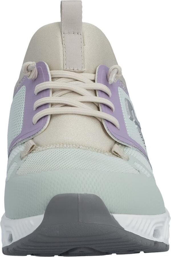 Rieker Sneakers laag taupe mintgroen sering - Foto 5