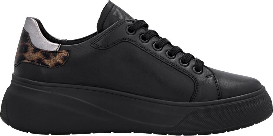 Rieker Sneakers laag 'W2303' bruin bruin gemêleerd zwart zilver - Foto 2