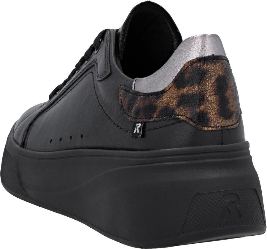 Rieker Sneakers laag 'W2303' bruin bruin gemêleerd zwart zilver - Foto 3