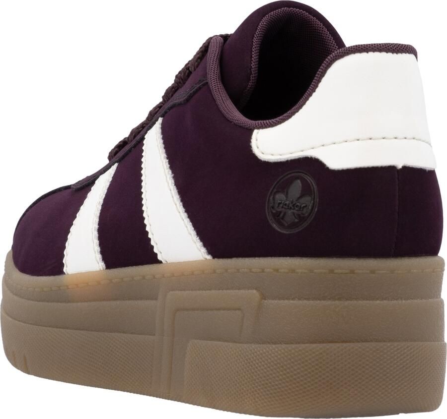 Rieker Sneakers laag wijnrood wit - Foto 5
