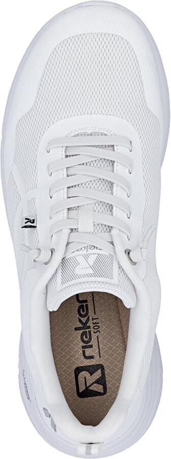 Rieker Dames Sneaker Casual Comfortabel Memory-Foam M8551-80 Wit - Foto 8
