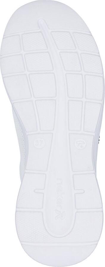 Rieker Dames Sneaker Casual Comfortabel Memory-Foam M8551-80 Wit - Foto 7