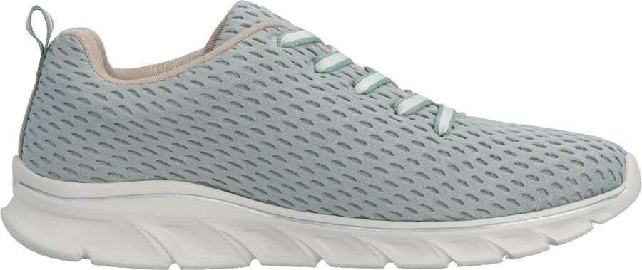 Rieker Sneakers laag zilvergrijs pastelgroen - Foto 6