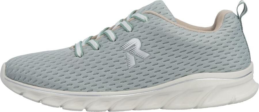 Rieker Sneakers laag zilvergrijs pastelgroen - Foto 5