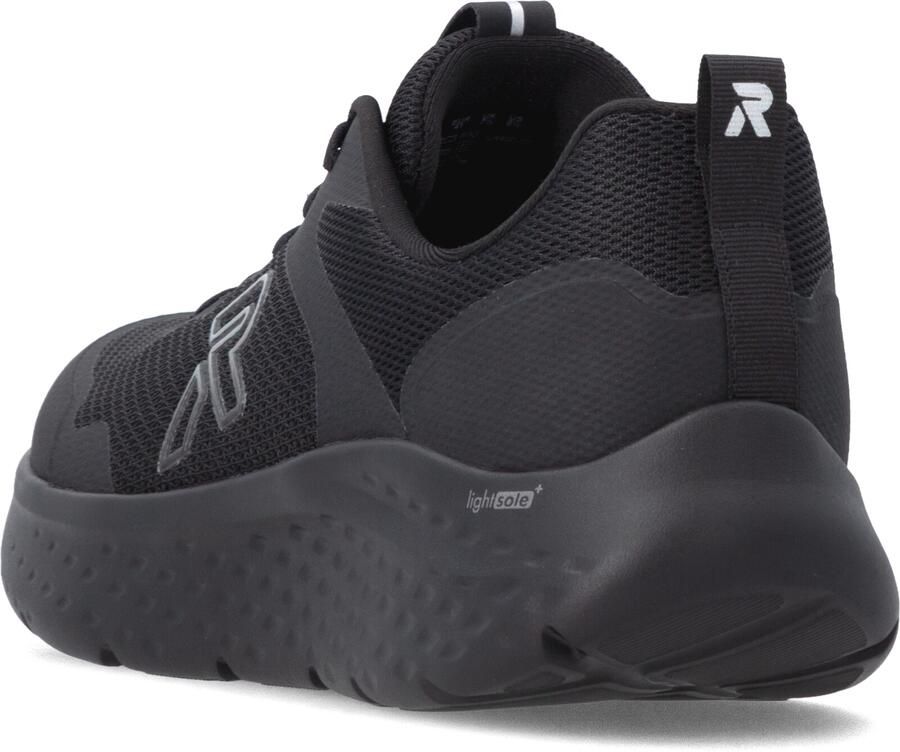 Rieker Sneakers laag zilvergrijs zwart - Foto 3