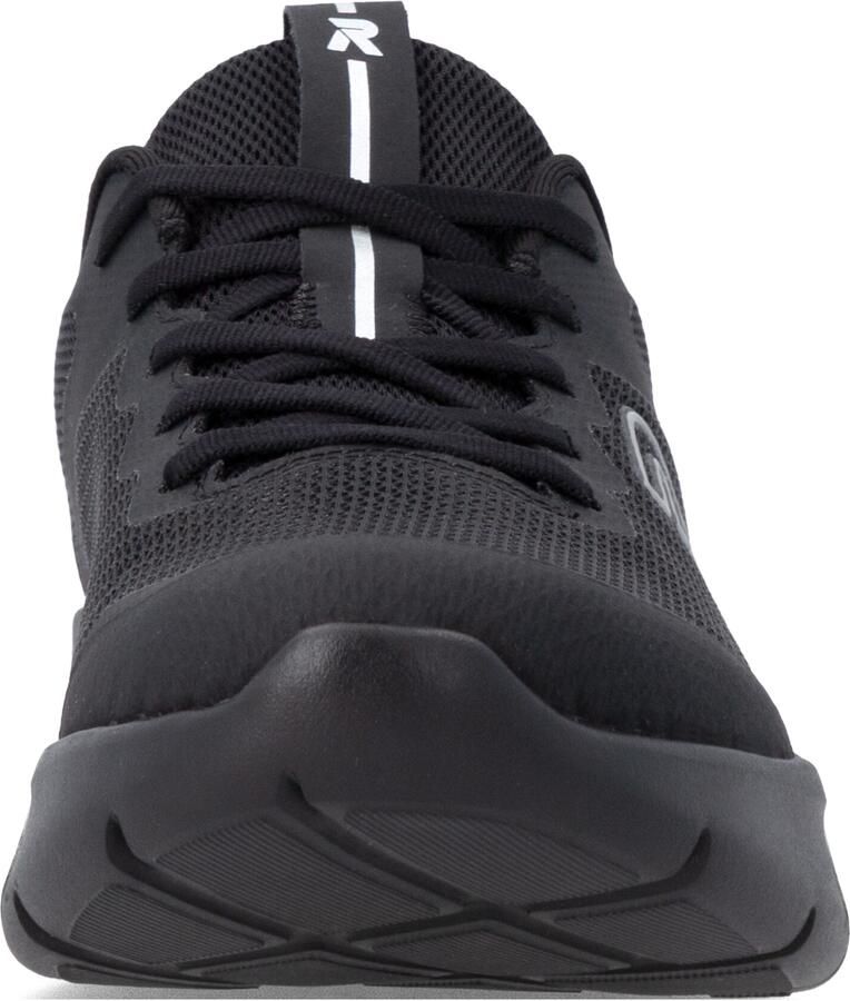 Rieker Sneakers laag zilvergrijs zwart - Foto 2