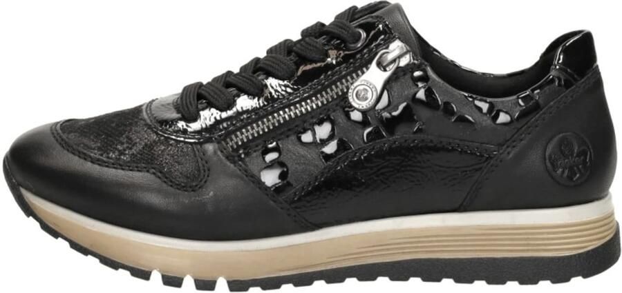 Rieker Sneakers vrijetijdsschoen lage schoen veterschoen met buitenrits - Foto 5