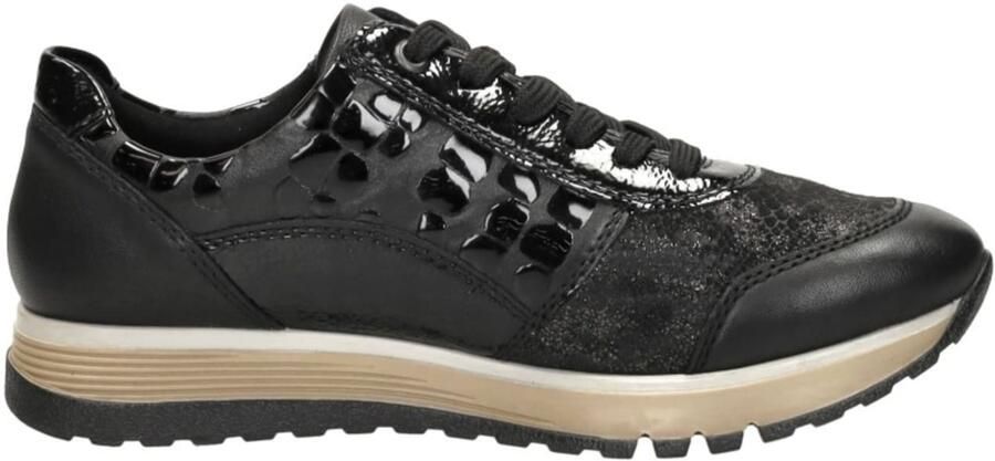 Rieker Sneakers vrijetijdsschoen lage schoen veterschoen met buitenrits