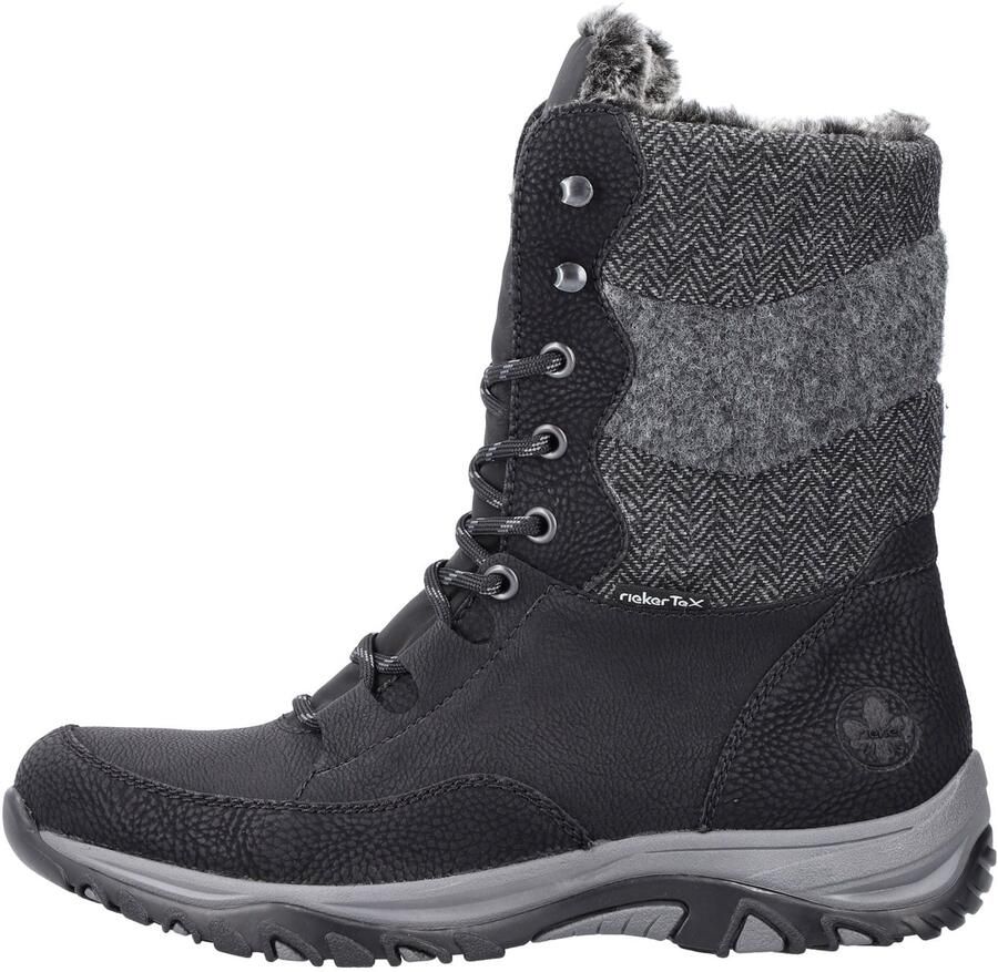 Rieker Veterlaarzen 'Stiefeletten Boot Damen Y9125-00 Kunststoff (Synthetik) in schwarz' zwart - Foto 7