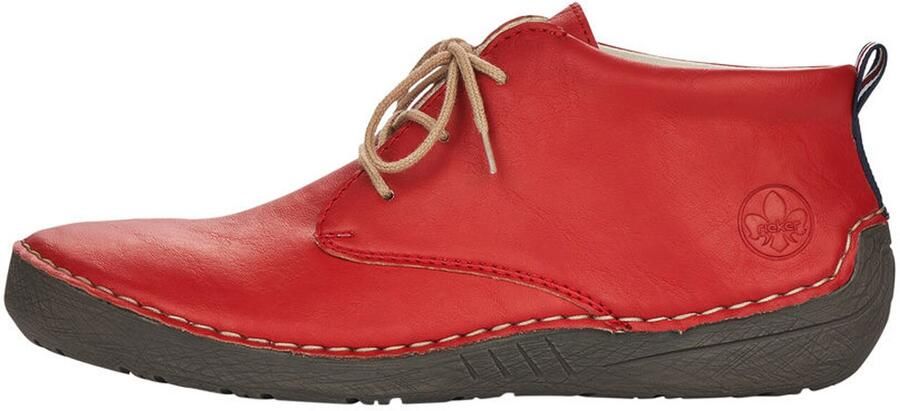 Rieker Hoge veterschoenen enkellaars veterschoen met kadernaad - Foto 7