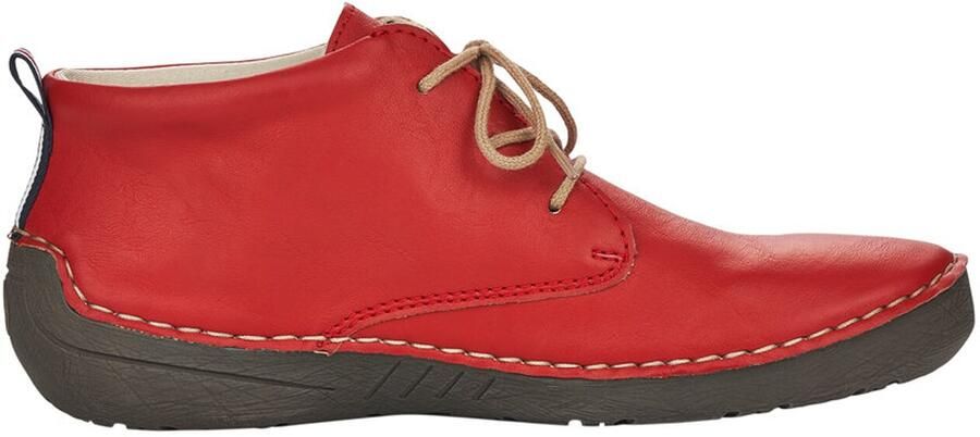 Rieker Hoge veterschoenen enkellaars veterschoen met kadernaad - Foto 5