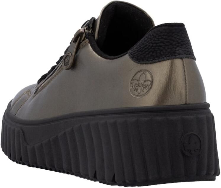 Rieker Sportieve veterschoen 'Lagro Low-Top-Sneaker aus Leder' bruin - Foto 4