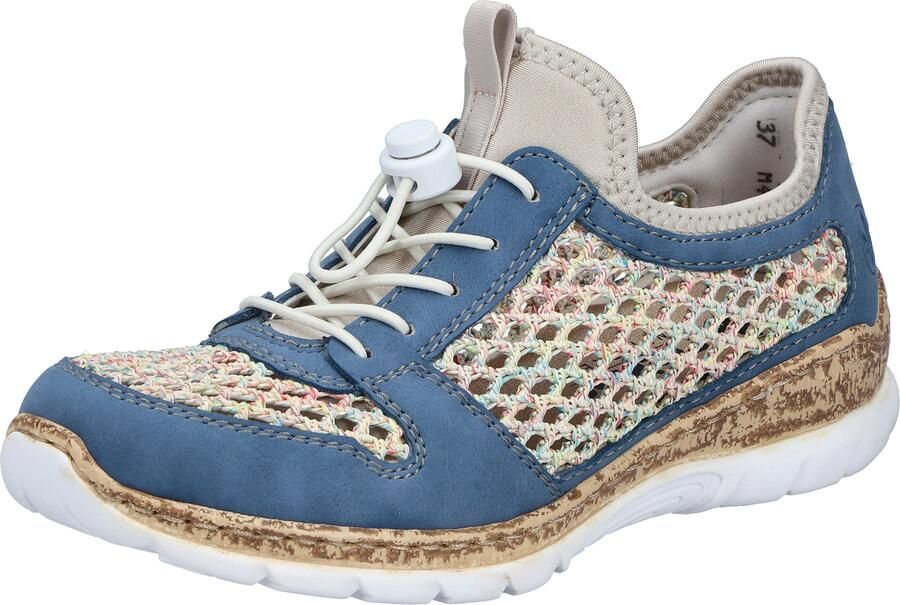 Rieker Sneakers laag smoky blue duifblauw lichtblauw grijs - Foto 2