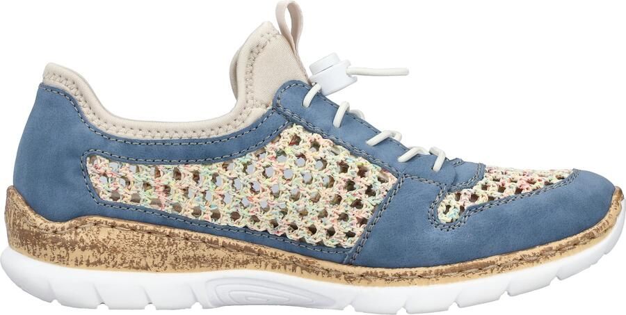 Rieker Sneakers laag smoky blue duifblauw lichtblauw grijs - Foto 10