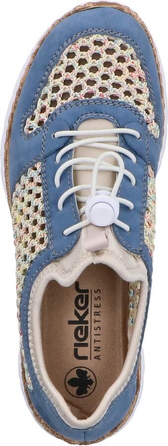 Rieker Sneakers laag smoky blue duifblauw lichtblauw grijs - Foto 13