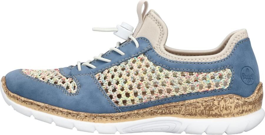Rieker Sneakers laag smoky blue duifblauw lichtblauw grijs - Foto 9