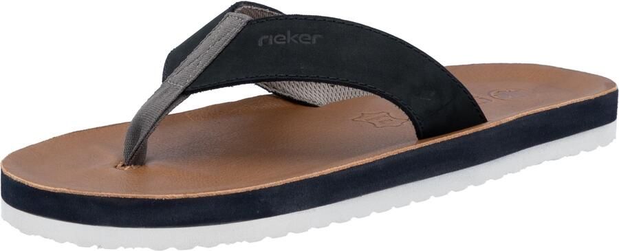Rieker Teenslippers zomerschoen strandschoen badeschoen poolslide met teenband